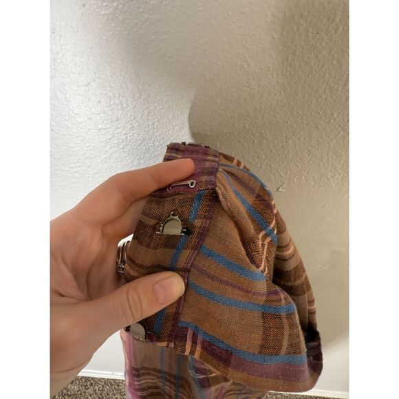 Vintage Limited Editions Pleated Brown Plaid Midi Skirt Sz 10 Academia Preppy - Picture 4 of 8